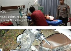 Mabuk Miras, Wanita Muda Alami Kecelakaan Tunggal di Sekitar Batu Guring Alas Barat
