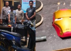 Gunakan Topeng Iron Man saat Membobol Toko di Labuhan Badas, Pelaku Dibekuk Polisi