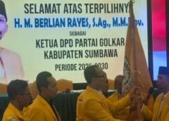 Terpilih Aklamasi sebagai Ketua DPD Golkar Kabupaten Sumbawa, Berlian Rayes Fokus Konsolidasi