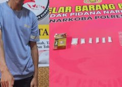 Polisi Tangkap Seorang Pemuda di Alas Barat, Sita 6 Poket Sabu